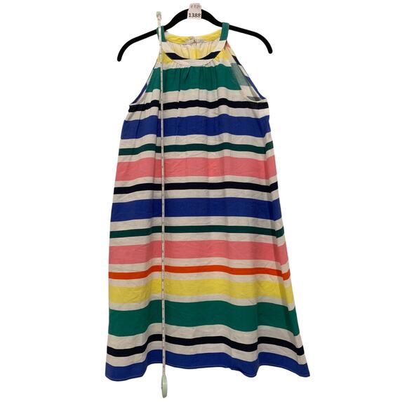 Sundress Striped Halter Linen, LOFT Ann Taylor Dress, S, Multi Color, Rainbow - Picture 8 of 8